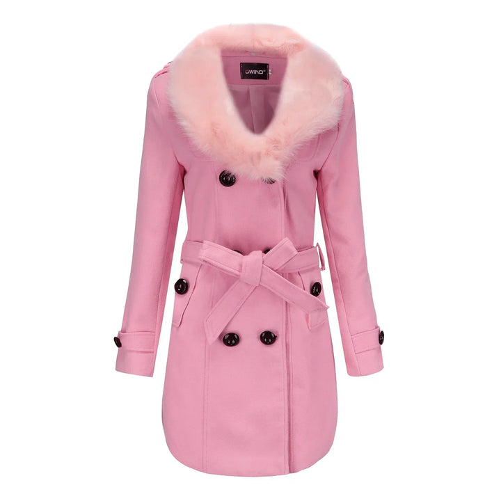 Eleanor | Velvet Warm Wool Wintercoat for Women