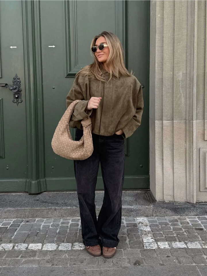 Isabella | Minimalist Suede Jacket