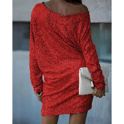 Isla - Contrast Sequin Dress