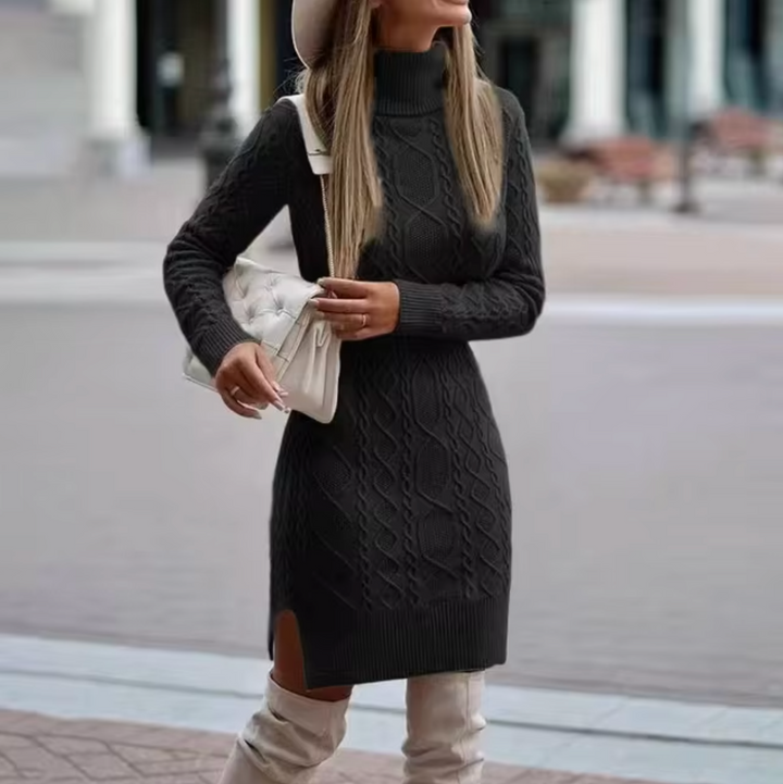 Daphne | Winter-Ready Women's Long Sleeve Knit Dress