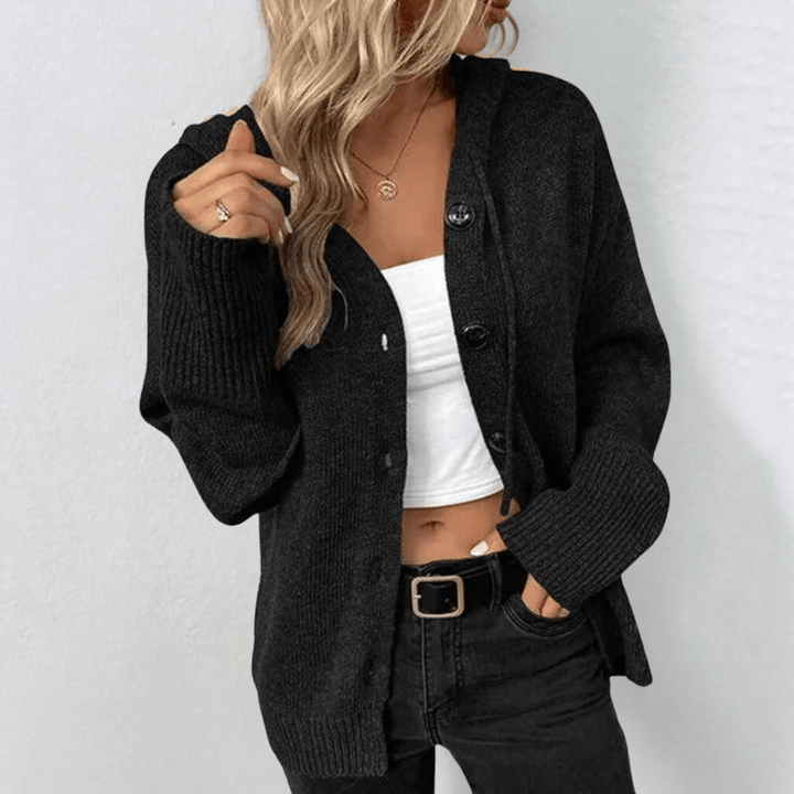 Lottie | Women's Cozy Knit Cardigan with Buttons