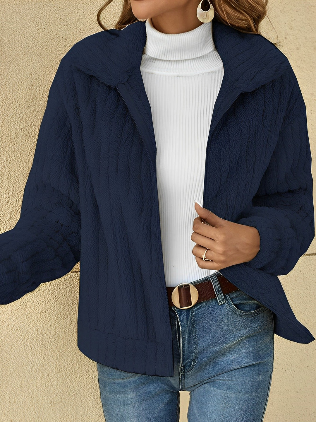 Faith | Elegant Teddy Jacket for Warm Days