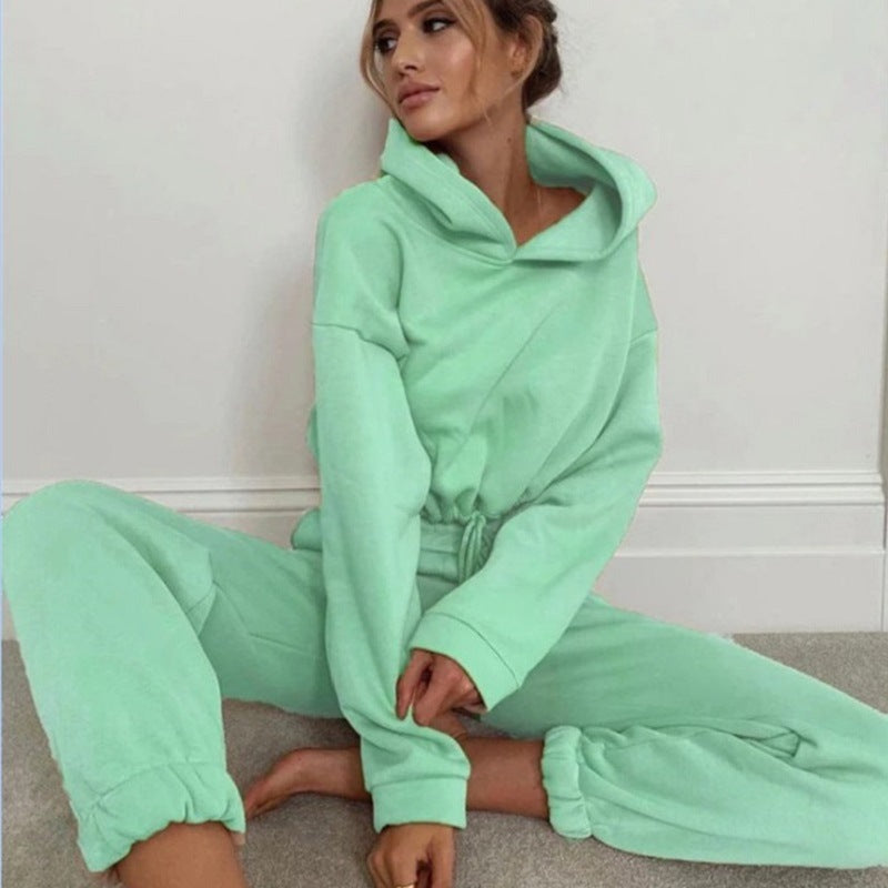 Harriet | Women's Cropped Hoodie Jogging Set