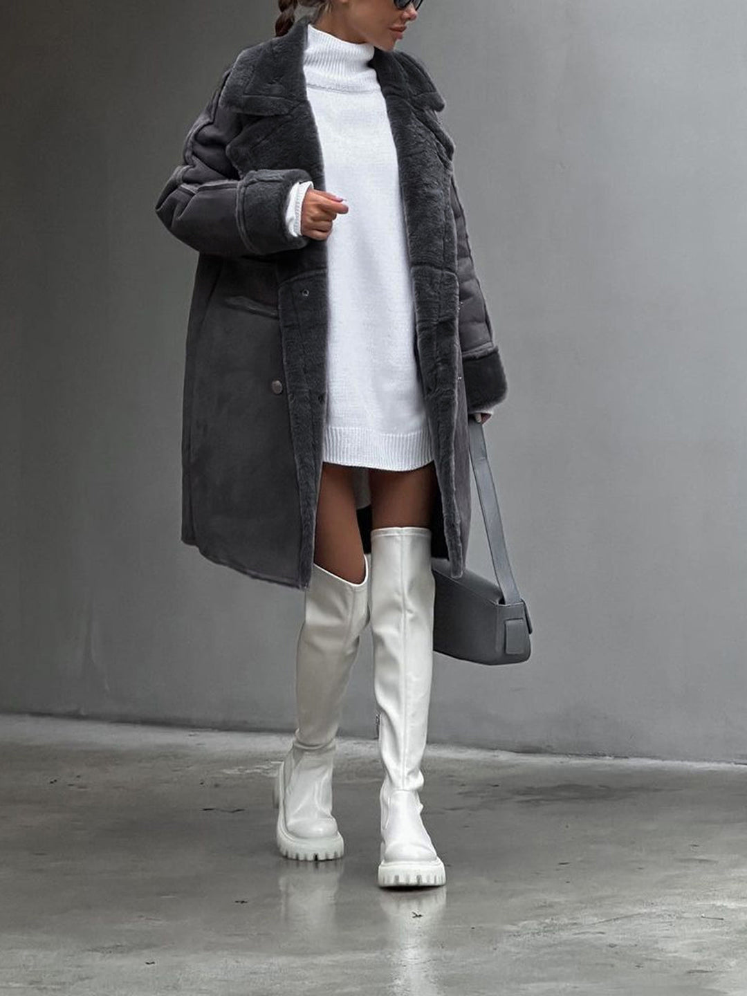 Abigail | Cozy Winter Teddy Jacket for Plus Sizes