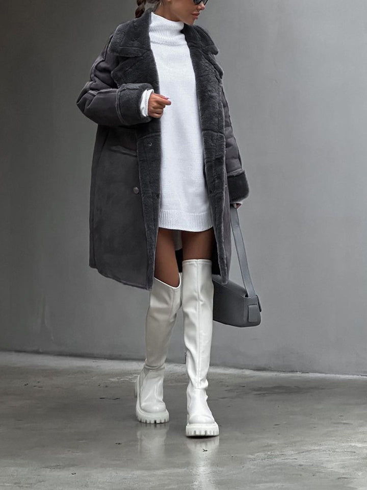 Abigail | Cozy Winter Teddy Jacket for Plus Sizes