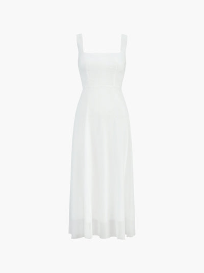Semi-Sheer Cami Long Dress