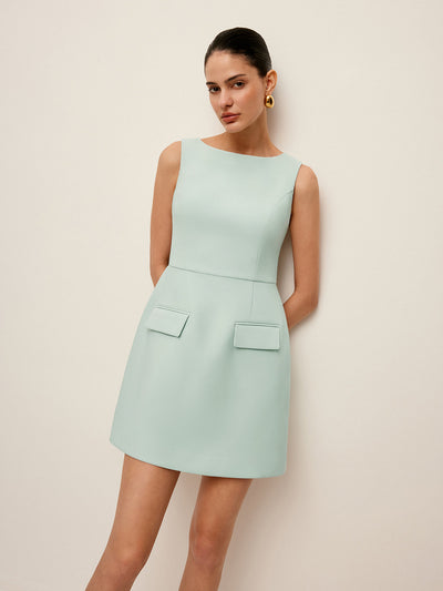 Pocket Detail Sleeveless Dress