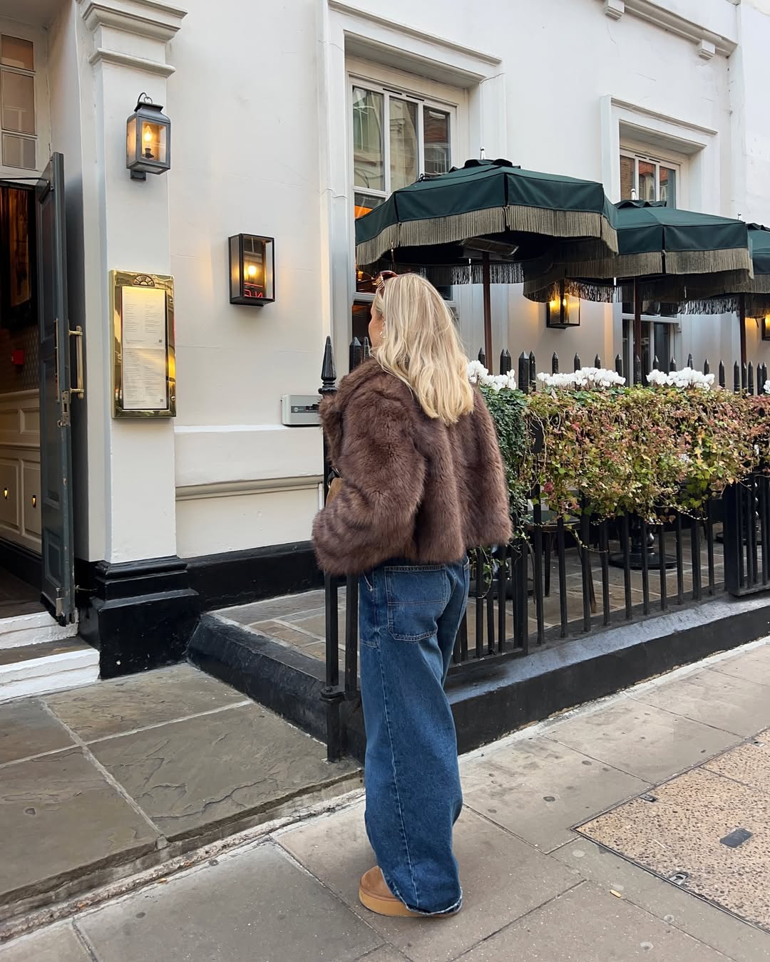 Imogen | Cropped Oversized Faux Fur Coat