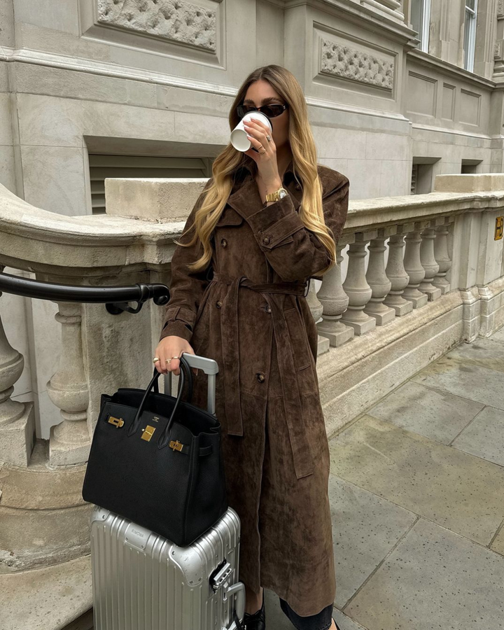 Josephine | Long Suede Coat