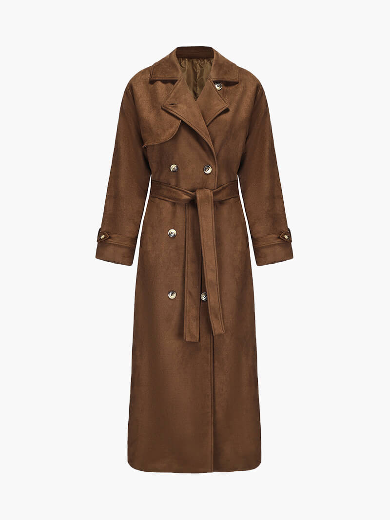 Annabelle | Suede Trench Coat