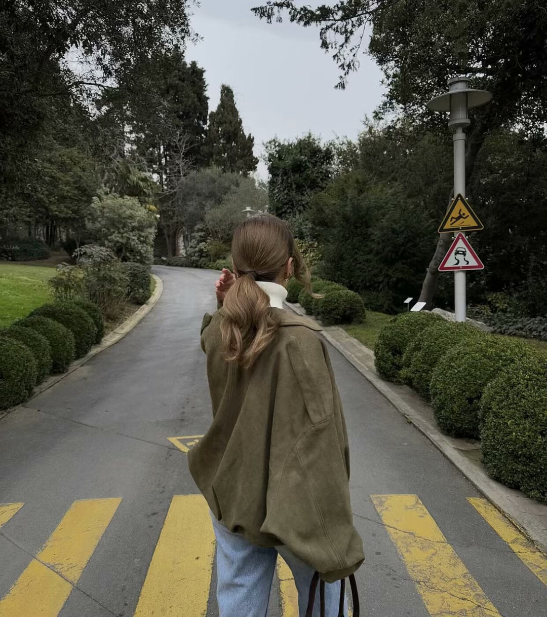 Amelia | Suede Textured Pilot Jacket