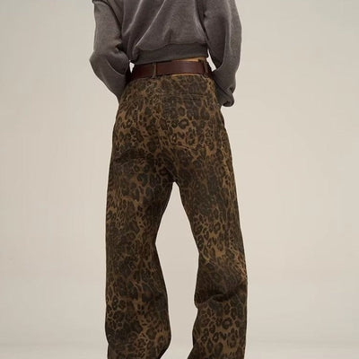 Nelly - Leopard Print Jeans