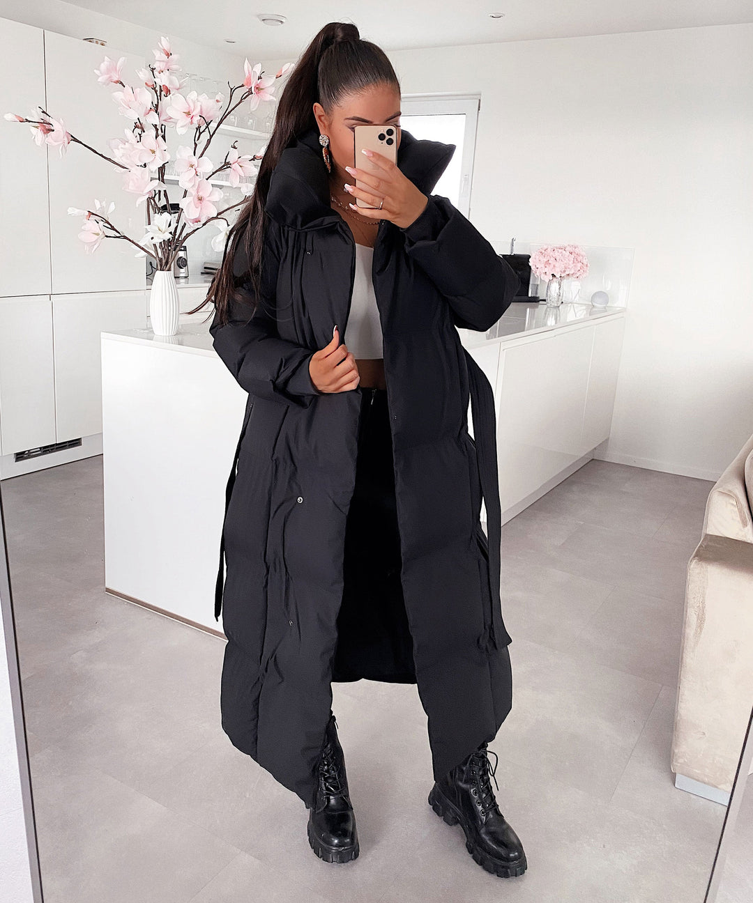 Lucy | Women's Oversized Black Winter Jacket