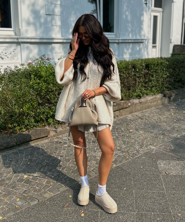 Anna | Women's Beige Oversized Sweater
