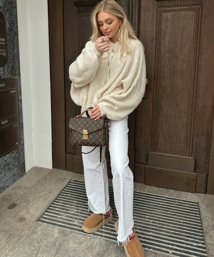 Anna | Women's Beige Oversized Sweater