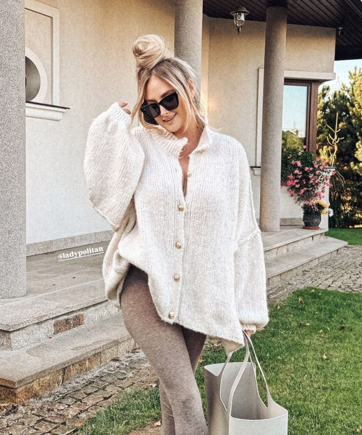 Anna | Women's Beige Oversized Sweater