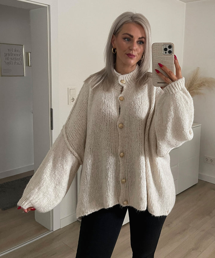 Anna | Women's Beige Oversized Sweater