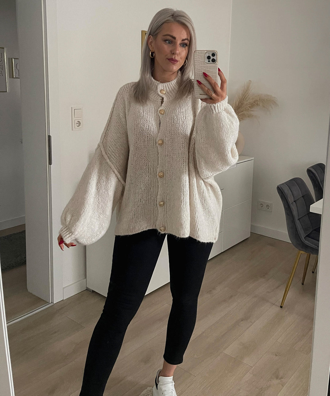 Anna | Women's Beige Oversized Sweater