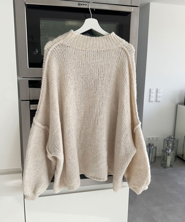 Anna | Women's Beige Oversized Sweater