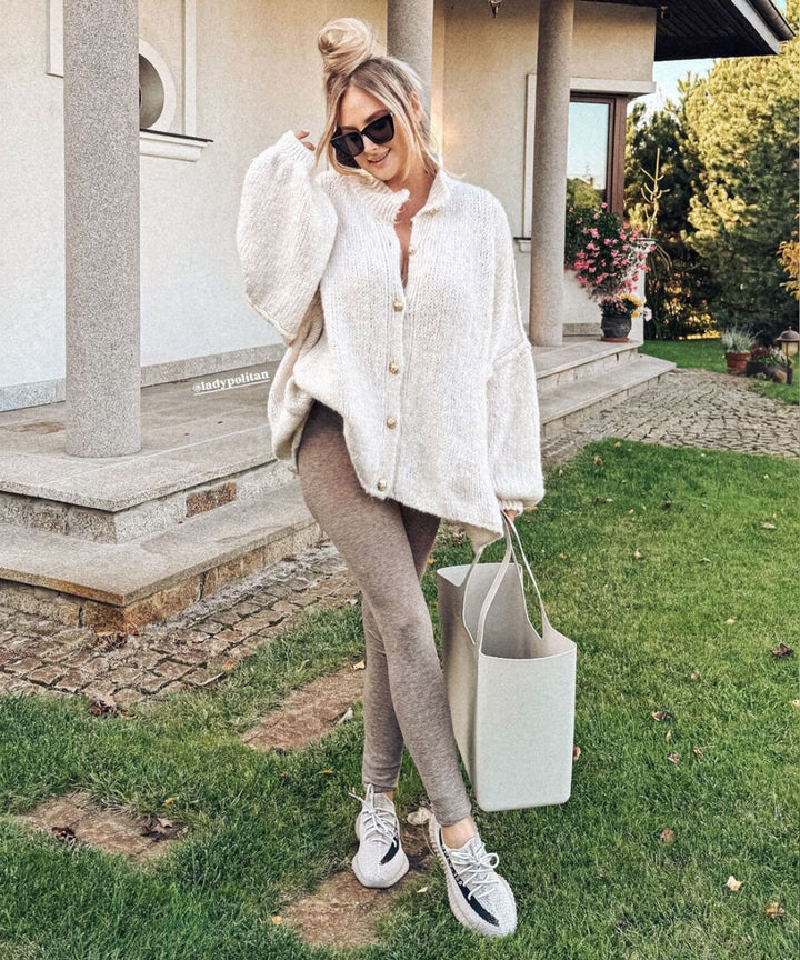 Anna | Women's Beige Oversized Sweater