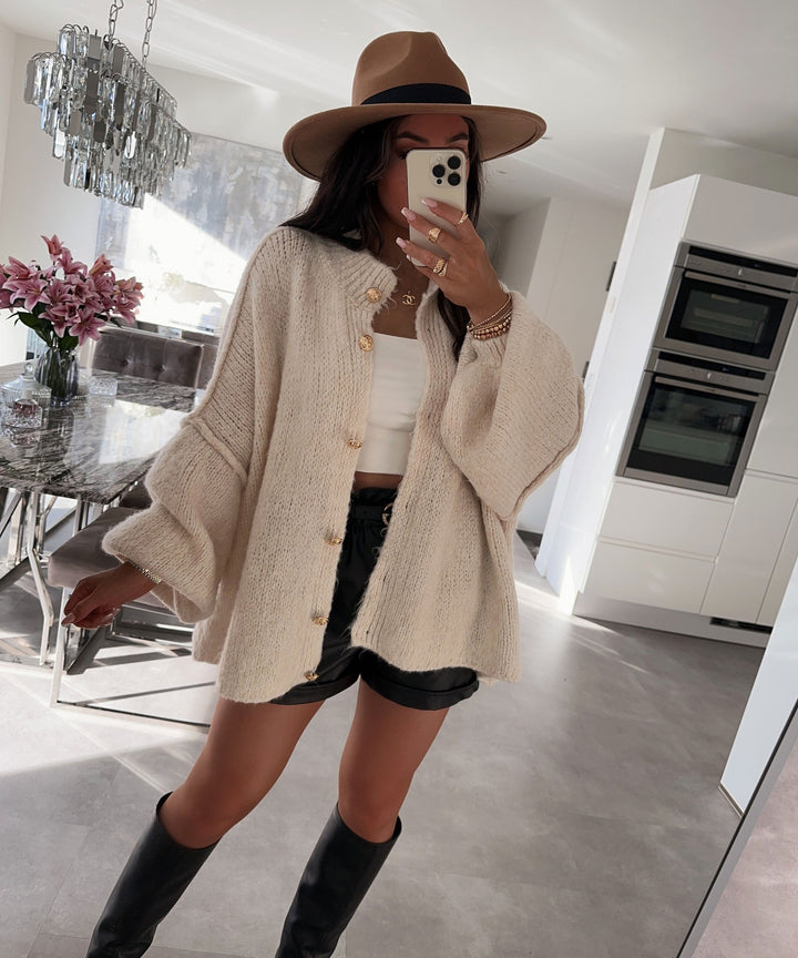 Anna | Women's Beige Oversized Sweater