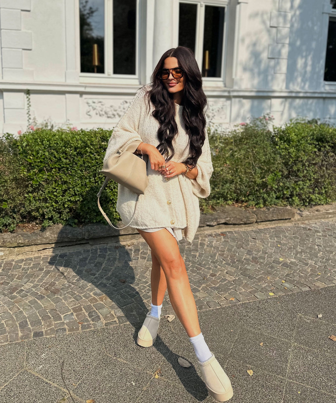 Anna | Women's Beige Oversized Sweater