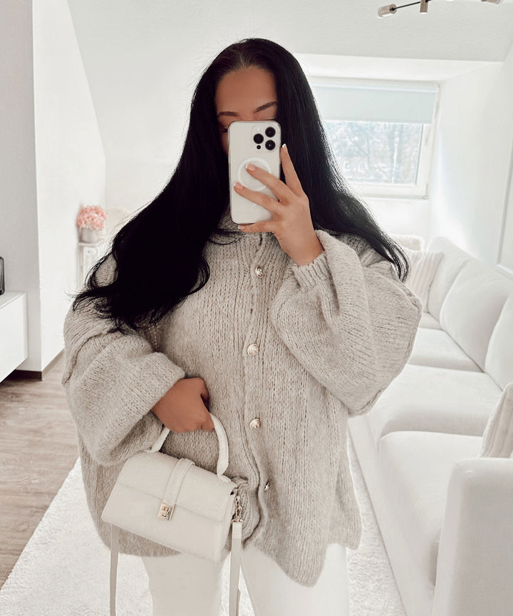 Anna | Women's Beige Oversized Sweater