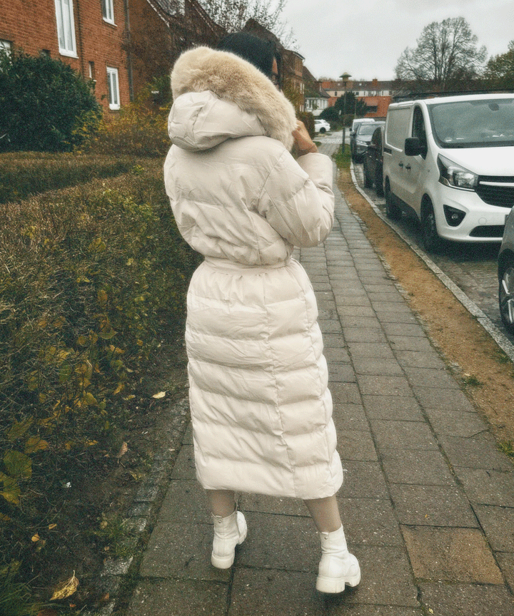 Annabelle | Women's Beige Winter Jacket Parka