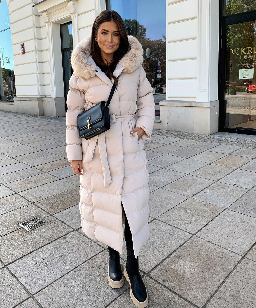 Annabelle | Women's Beige Winter Jacket Parka