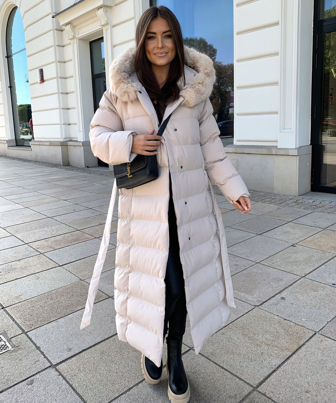 Annabelle | Women's Beige Winter Jacket Parka