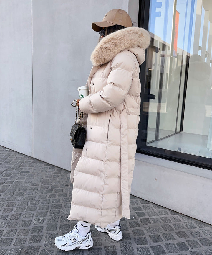 Annabelle | Women's Beige Winter Jacket Parka