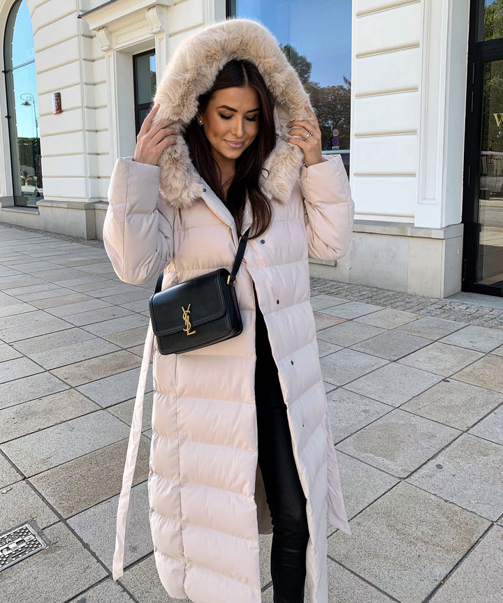 Annabelle | Women's Beige Winter Jacket Parka