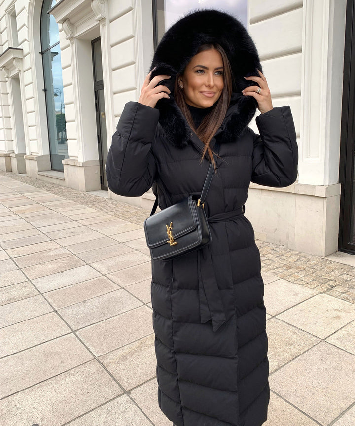 Eliza | Women's Black Winter Jacket Parka