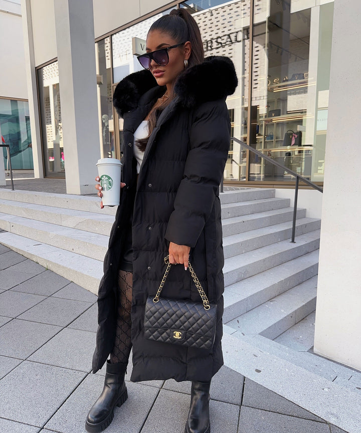 Eliza | Women's Black Winter Jacket Parka