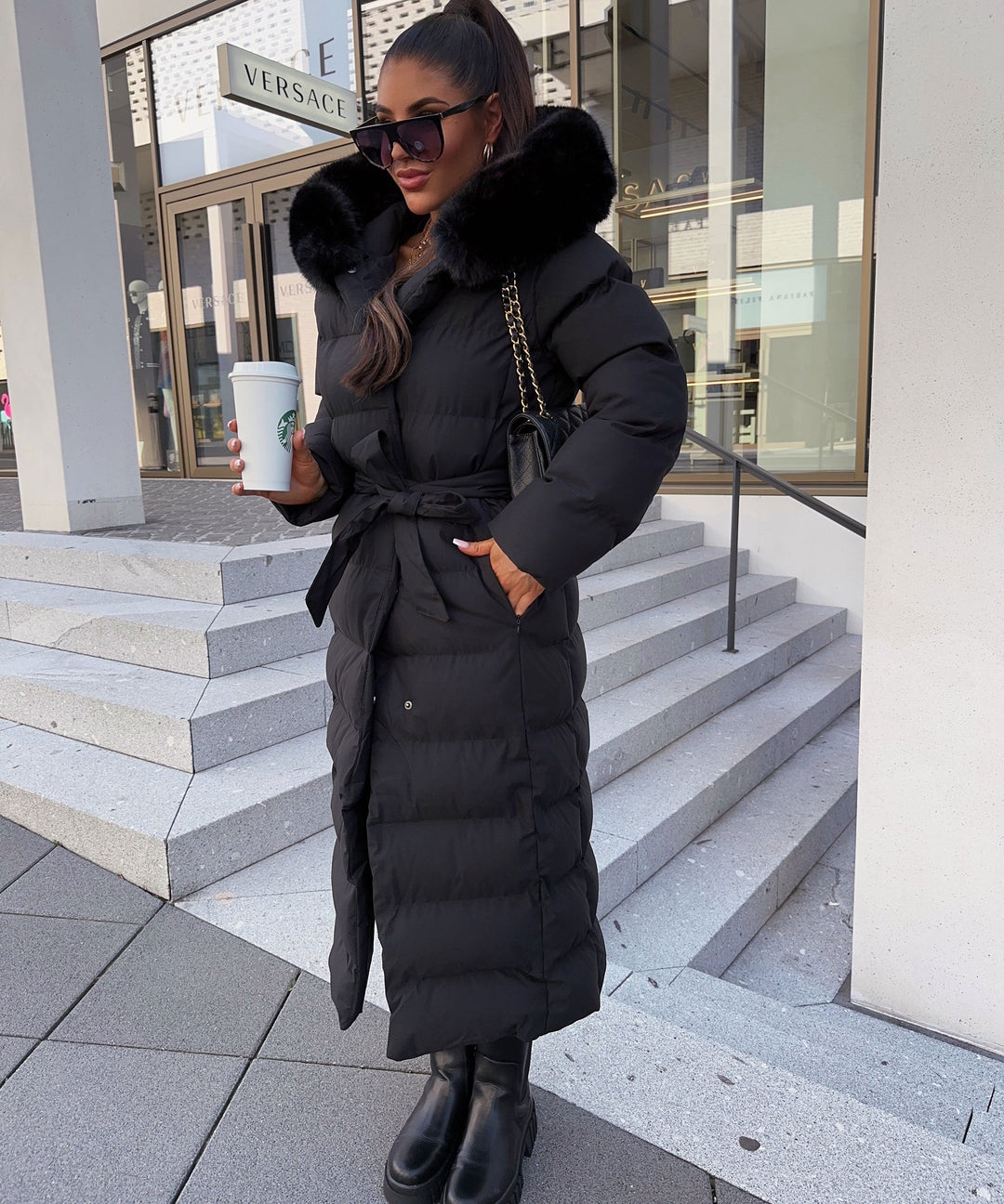 Eliza | Women's Black Winter Jacket Parka