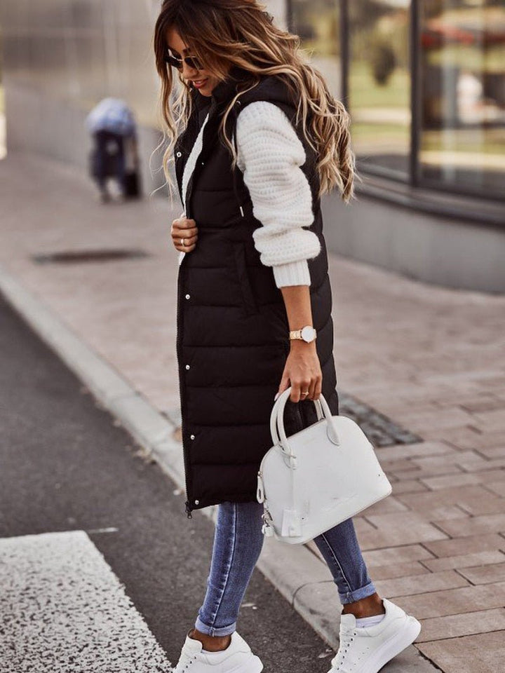 Annie | Women's Quilted Vest with Hood