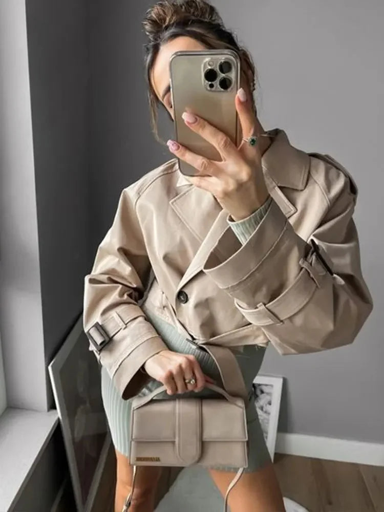 Florence | Cropped Trench Coat