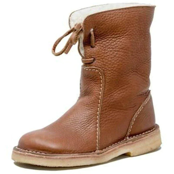 Violet | Winter-Ready Fleece Boots with Wool Lining