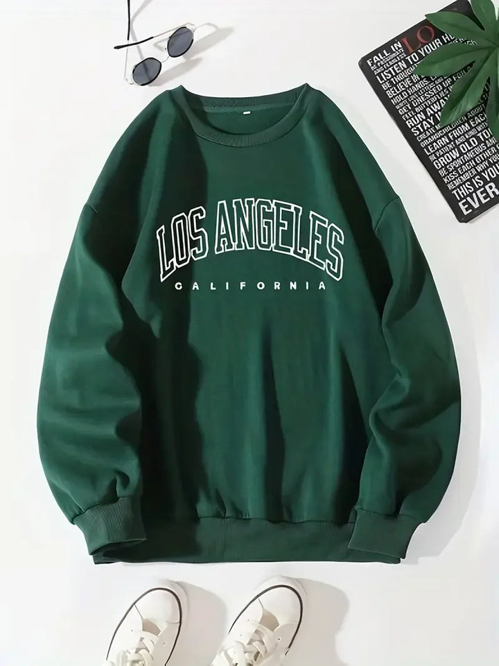 Rose | Women's Printed Winter Sweater Crewneck