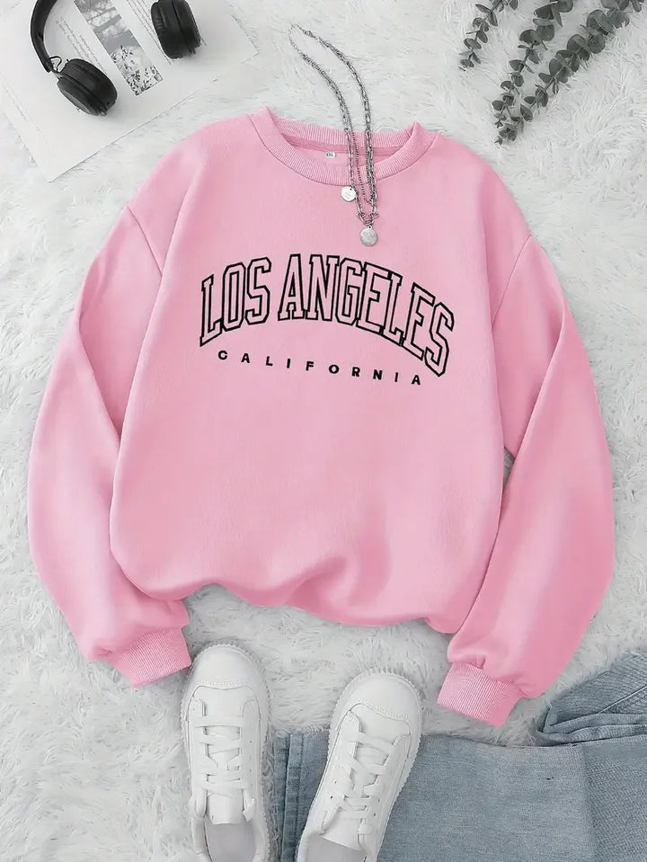 Rose | Women's Printed Winter Sweater Crewneck