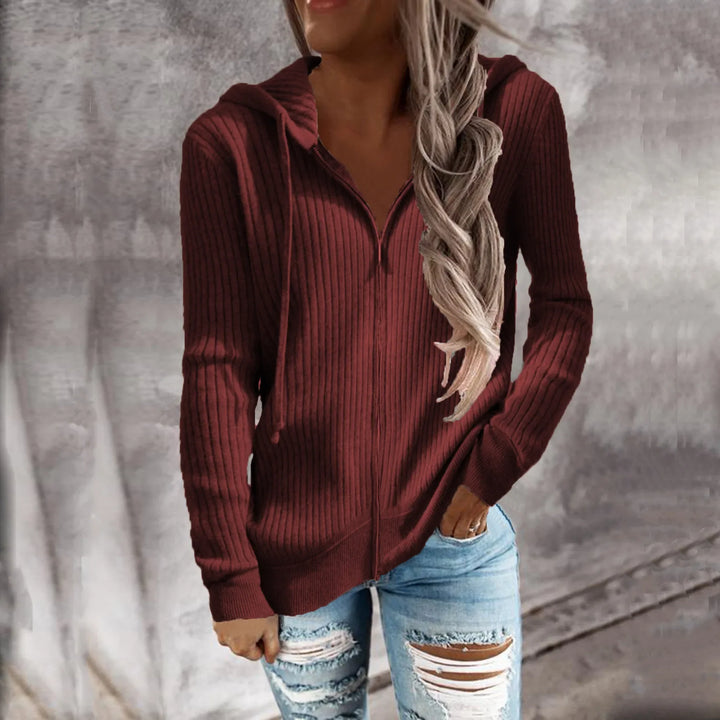 Harriet | Women's Hooded Zipper Sweater
