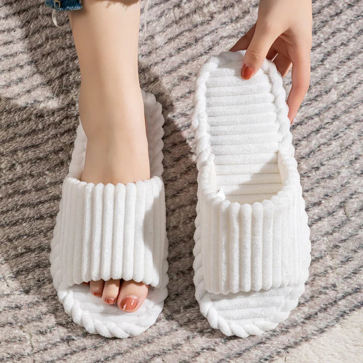 Sophia | Women's Open-Toe Indoor Slippers