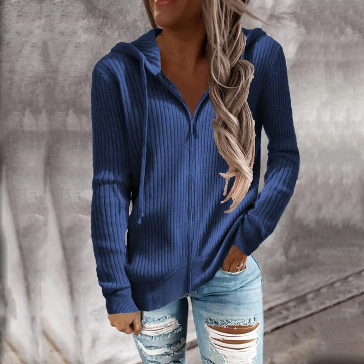 Harriet | Women's Hooded Zipper Sweater