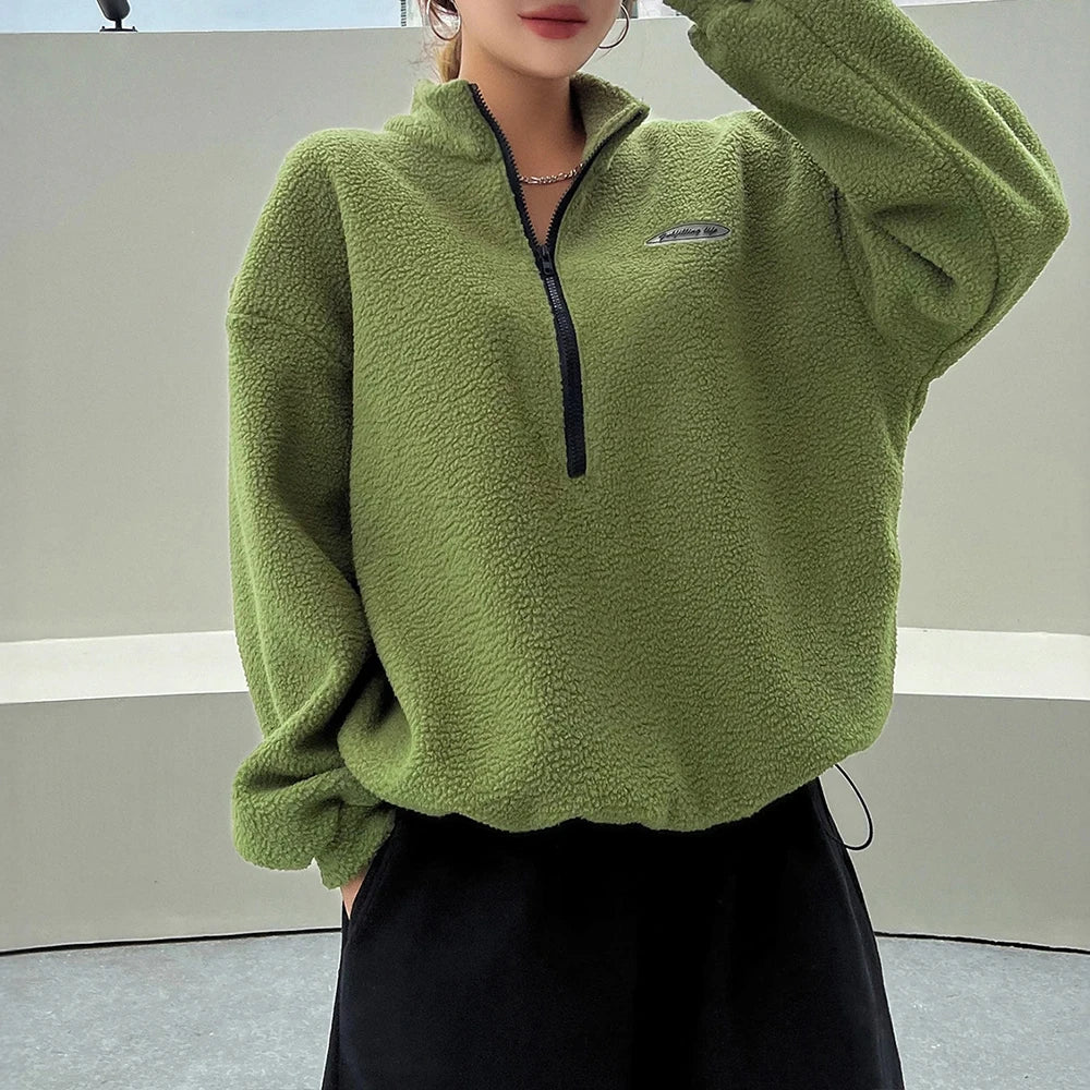 Amelia | Cozy Women's Sweater with Half-Zip