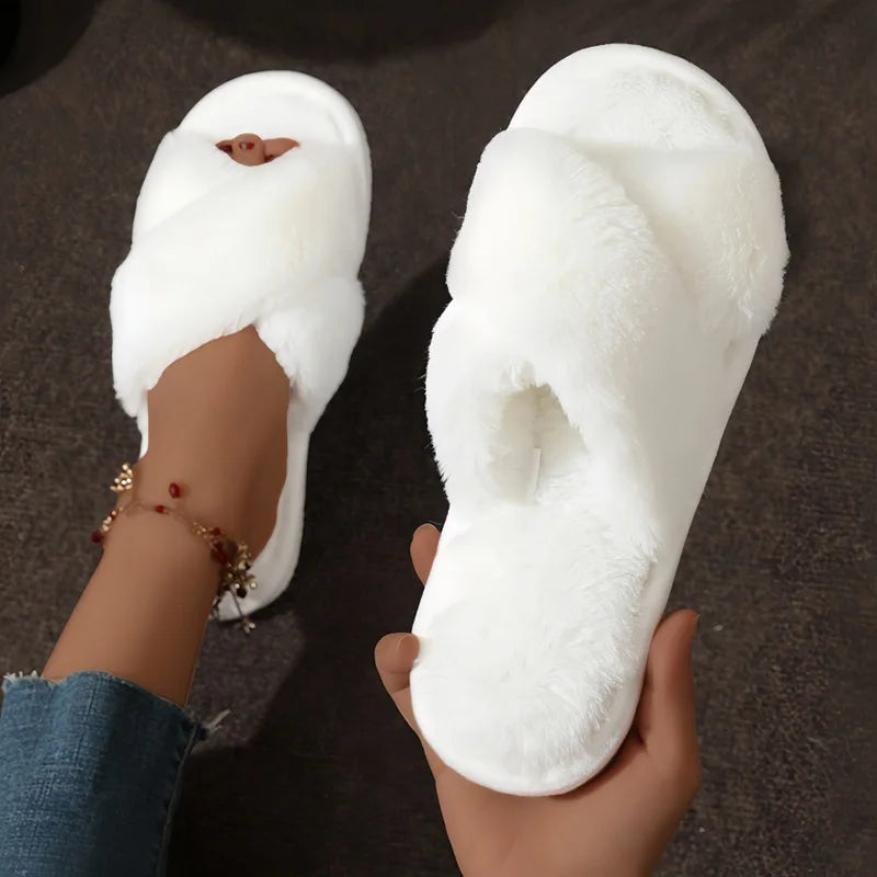 Beatrice | Women's Cozy Open-Toe Slippers