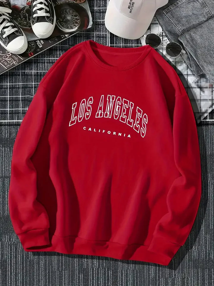 Rose | Women's Printed Winter Sweater Crewneck