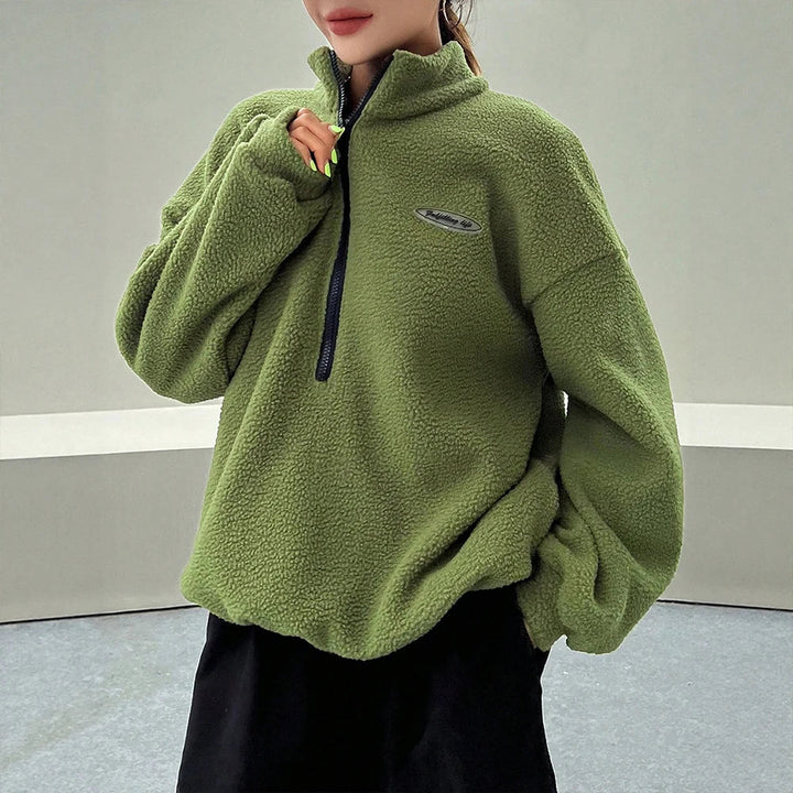 Amelia | Cozy Women's Sweater with Half-Zip