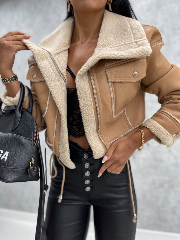 Zara - Stylish faux leather jacket