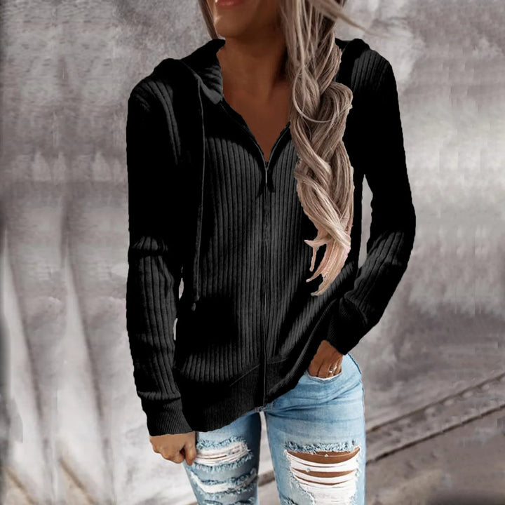 Harriet | Women's Hooded Zipper Sweater