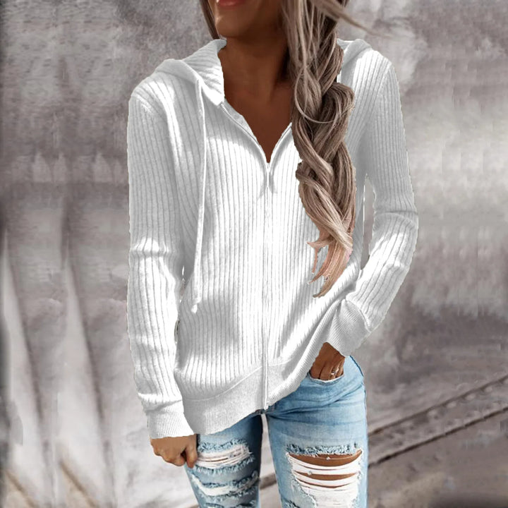 Harriet | Women's Hooded Zipper Sweater
